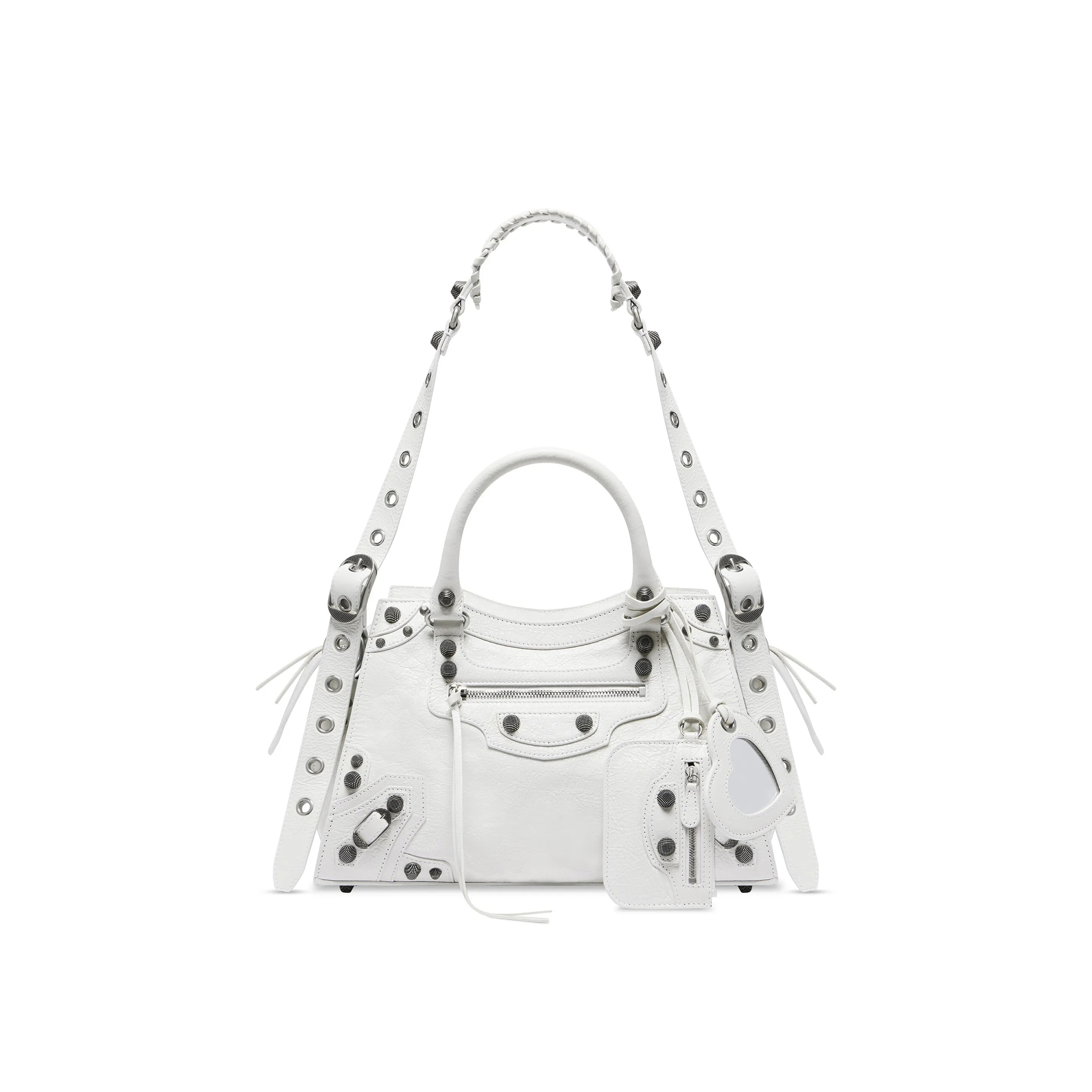 BALENCIAGA NEO CAGOLE CITY IN WHITE 736046210B09104 (33*21*13.5cm)